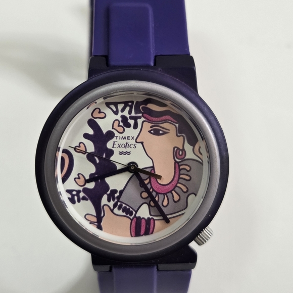 Timex Exotics Purple Watch - Picture 1 of 10